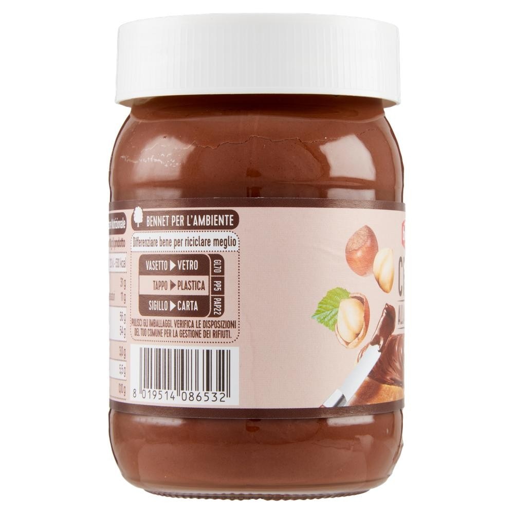 Crema alla nocciola e cacao o bigusto Bennet 400 g in offerta da Bennet