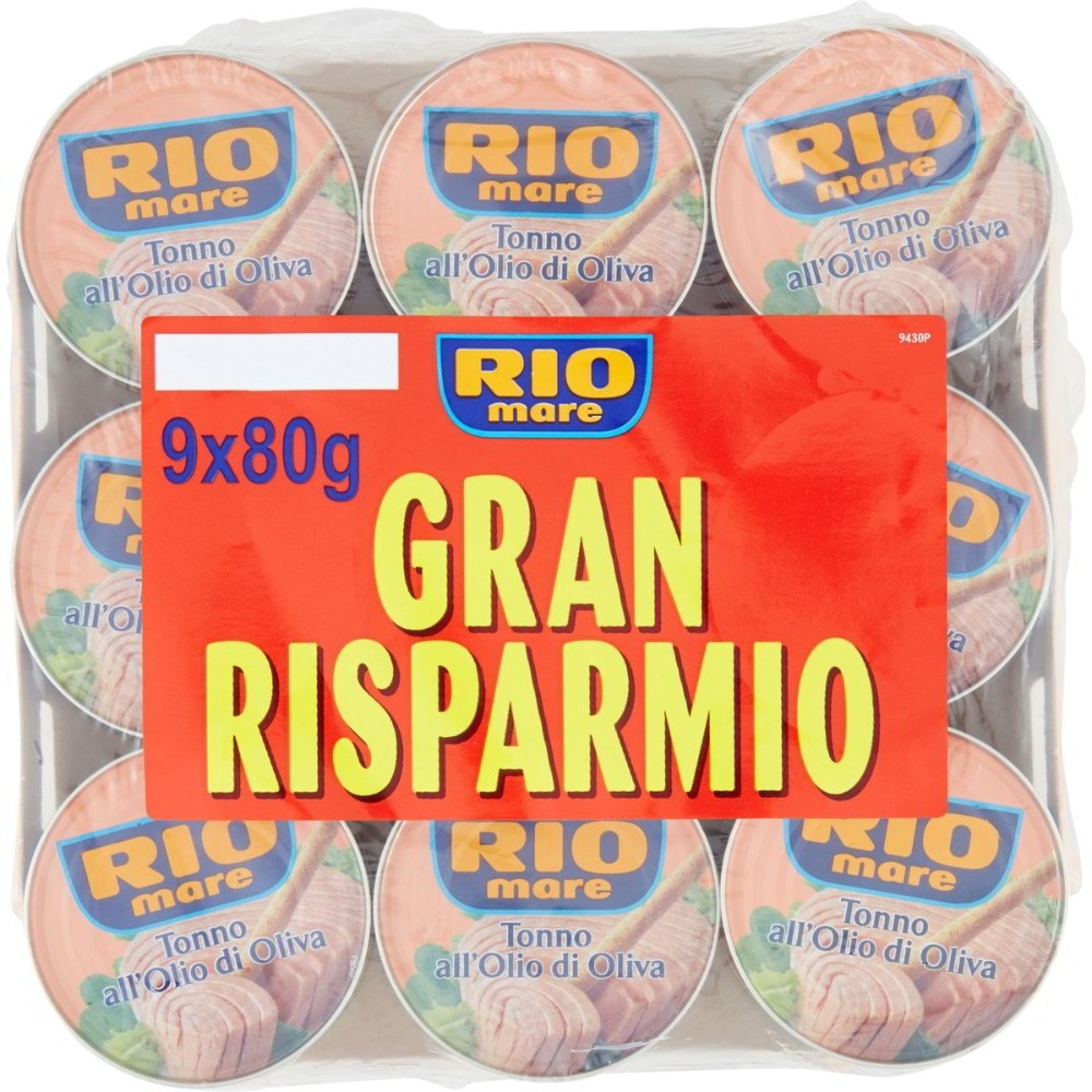 Tonno all'olio di oliva Rio Mare 9 x 80 g in offerta da Penny