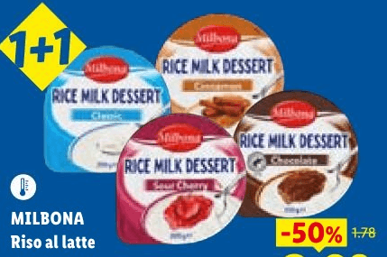 Milbona Riso al latte 2x 200 g - Offerta nel negozio Lidl