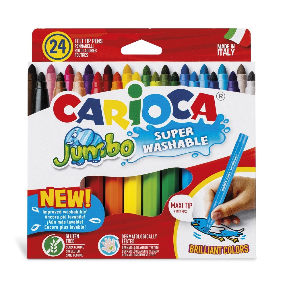 Pennarelli "Jumbo" Carioca 24 colori in offerta da Panorama
