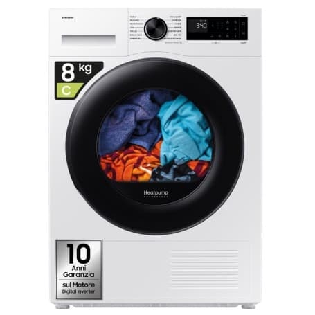Samsung asciugatrice DV80DG5280AEEET, 8 kg – Unieuro