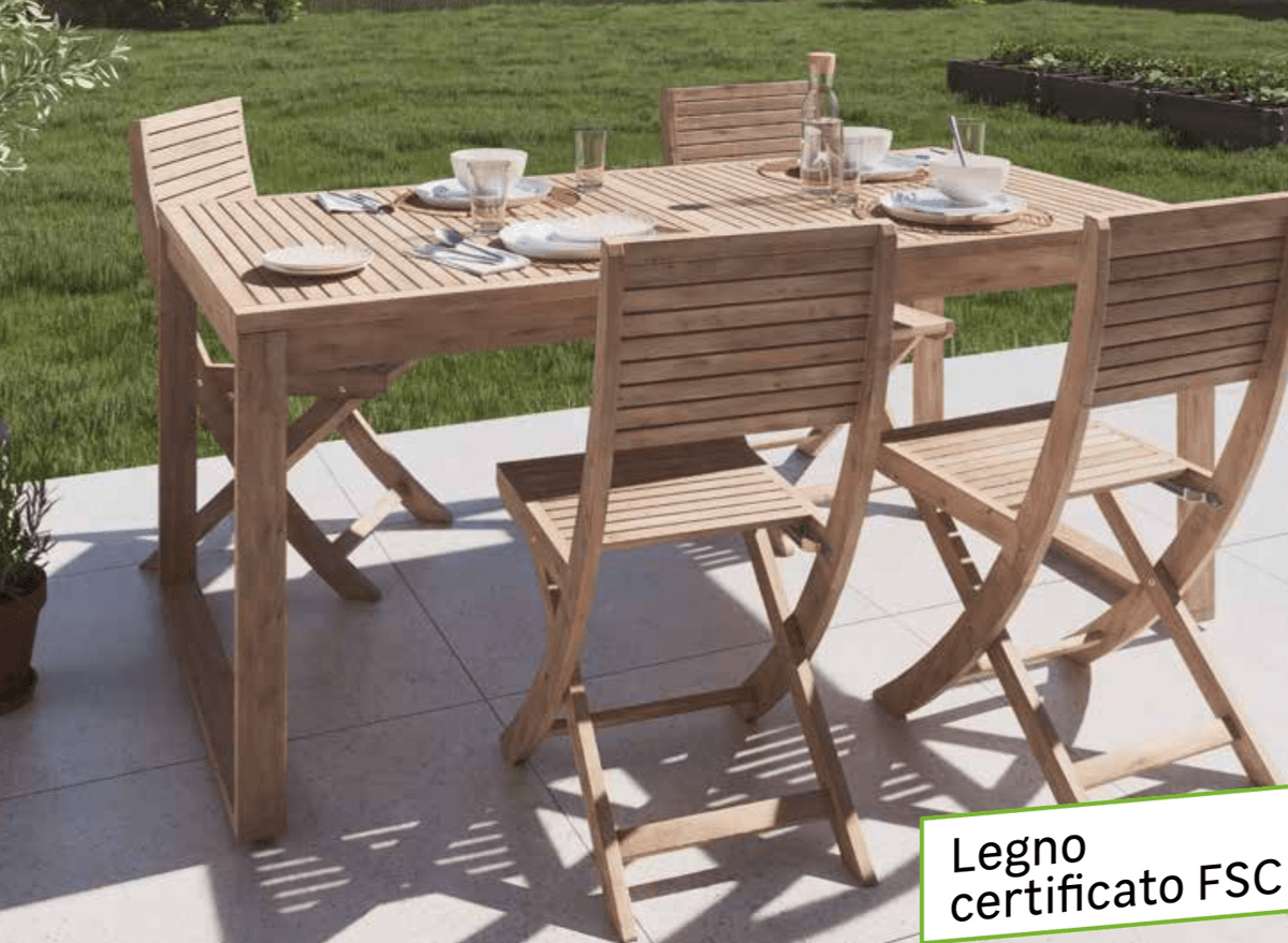 Tavolo allungabile Solaris Naterial in offerta da Leroy Merlin