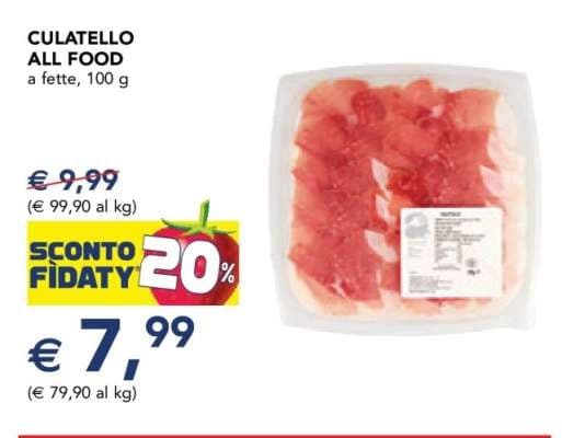 Culatello All Food, 100 g – Esselunga