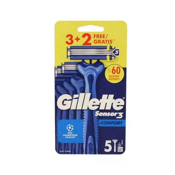 Gillette Sensor3 Plus Comfort 3+2 in offerta da Risparmio Casa