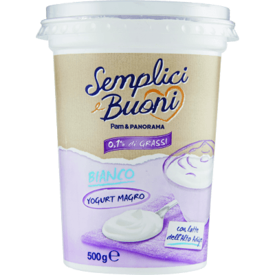 Yogurt bianco magro Semplici e Buoni 500 g in offerta da Panorama