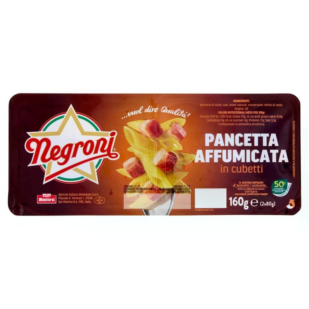 Cubetti di Pancetta Negroni 2 x 80 g in offerta da Carrefour