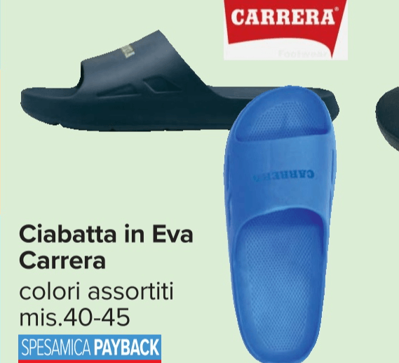Ciabatta in Eva Carrera mis.40-45 - Offerta nel negozio Carrefour