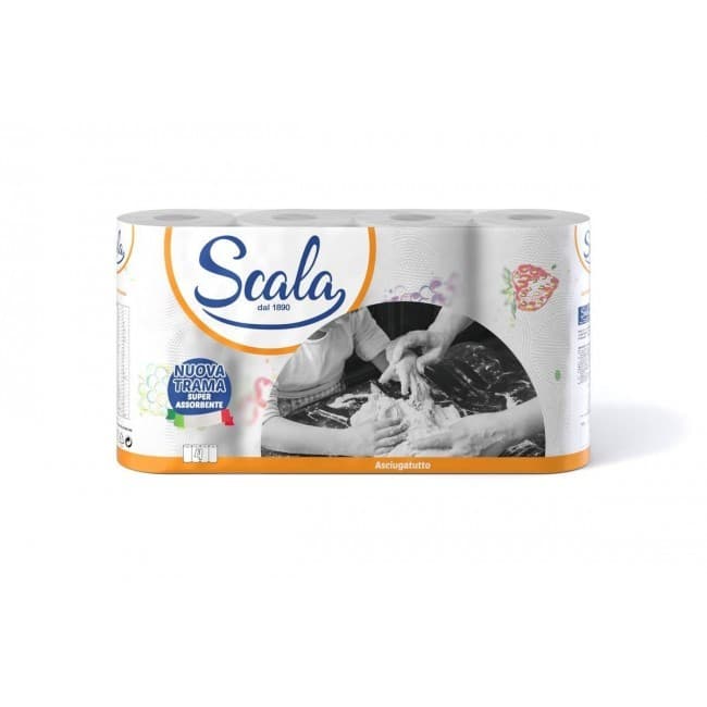 Carta casa Asciugatutto Scala, 4 rotoli 2 veli – MD