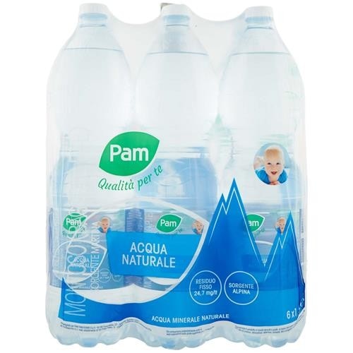 Acqua naturale Pam lt 1,5 x 6 in offerta da Panorama