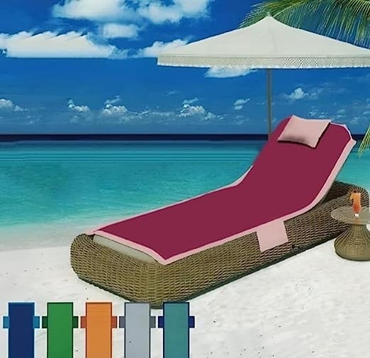 IRGE Telo mare con tasche e cuscino - Offerta nel negozio Happy Casa