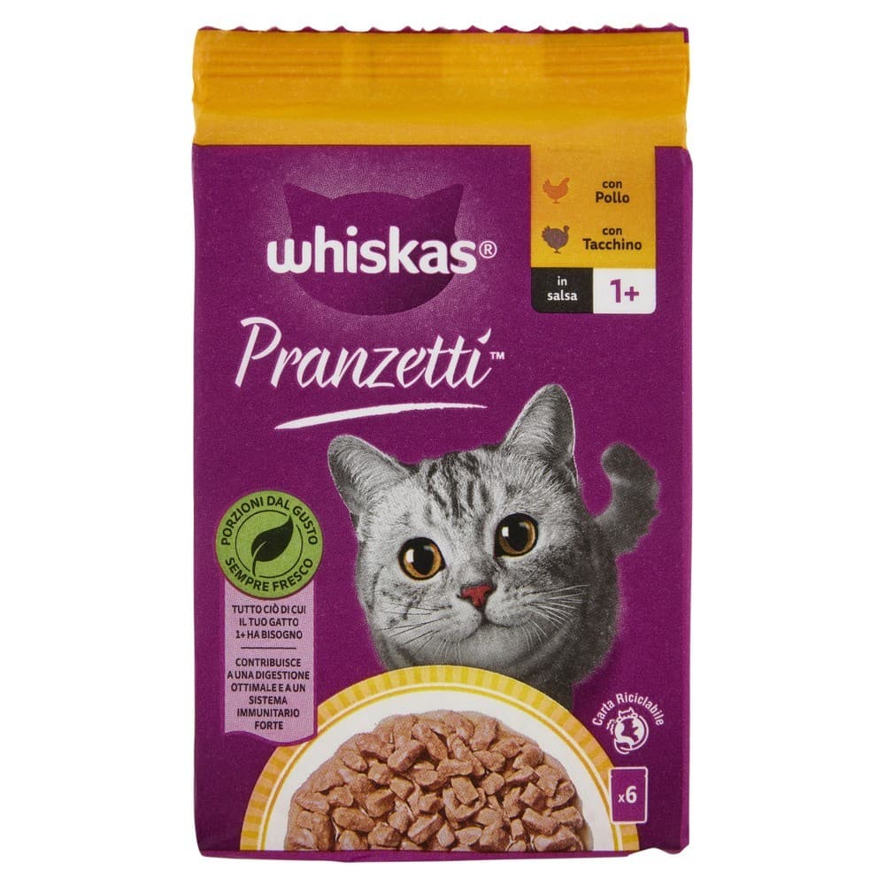 Alimento Umido per Gatti Whiskas Pranzetti 300 g in offerta da Carrefour