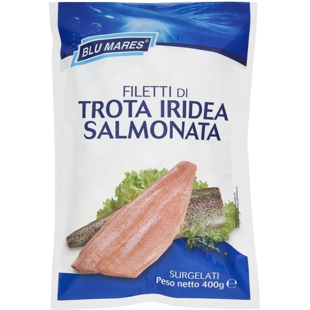 Filetti di Trota Iridea Salmonata, 400 g Blu Mares – Dpiù