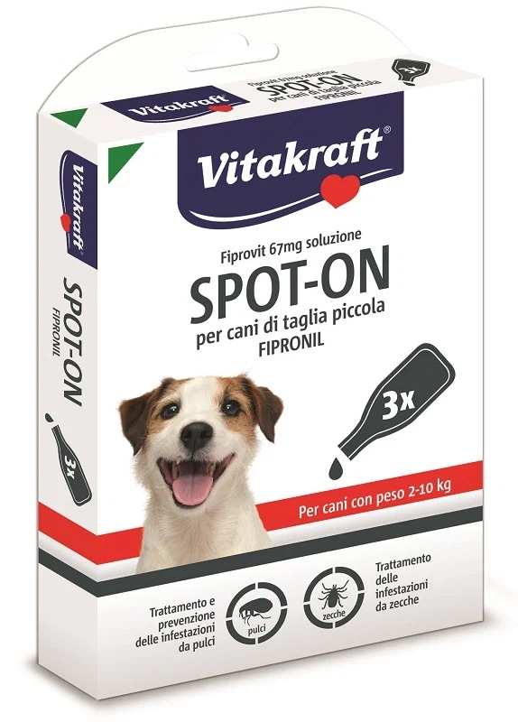 Antiparassitari Repelt Spot On Fipronil Conf. 3 pz, 0,76 ml Cad. Vitakraft in offerta da Carrefour