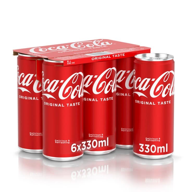 Lattine Coca Cola, Fanta o Sprite, cl 33 x 6 Coca Cola, Fanta, Sprite – Panorama