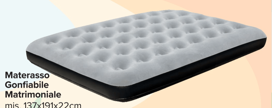Materasso Gonfiabile Matrimoniale mis. 137x191x22cm - Offerta nel negozio Carrefour