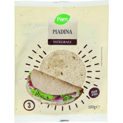 Piadina integrale 300 g in offerta da Carrefour
