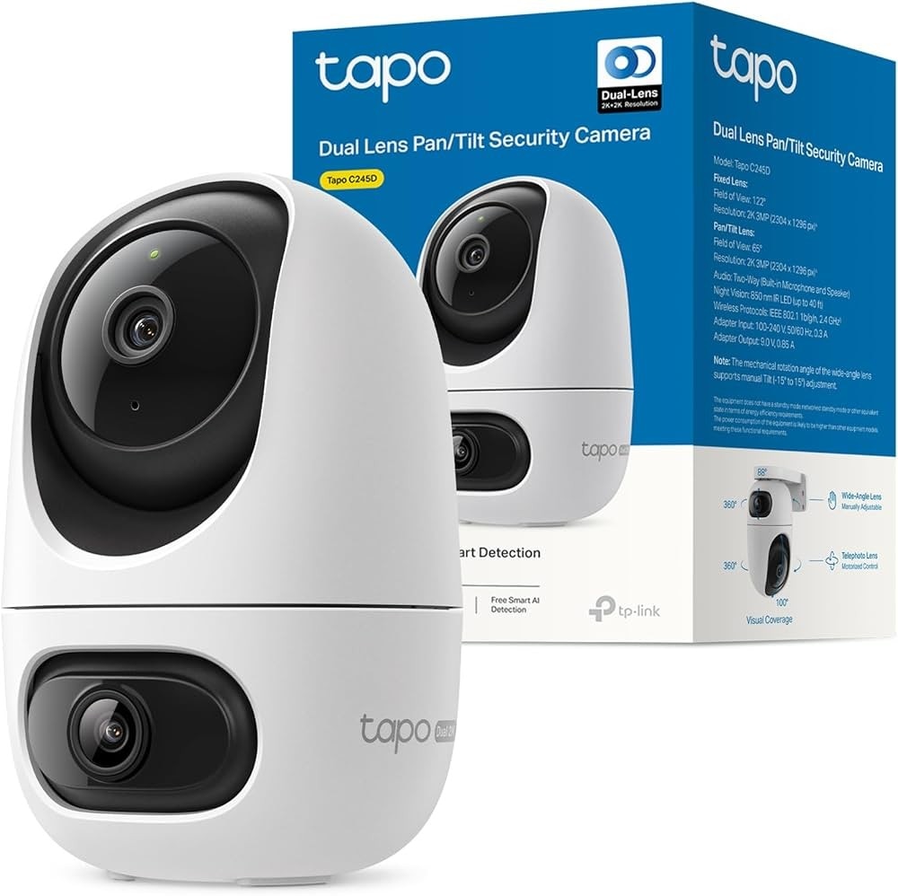 tapo C245D Telecamera Wi-Fi Indoor motorizzata 2K 3MP - Offerta nel negozio Unieuro