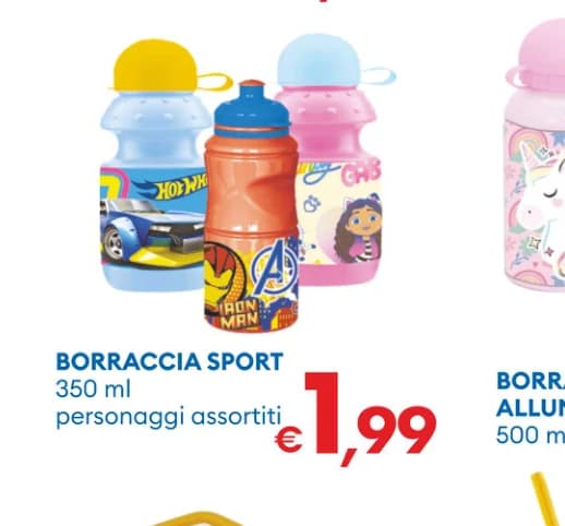 Borraccia sport 350 ml in offerta da MD