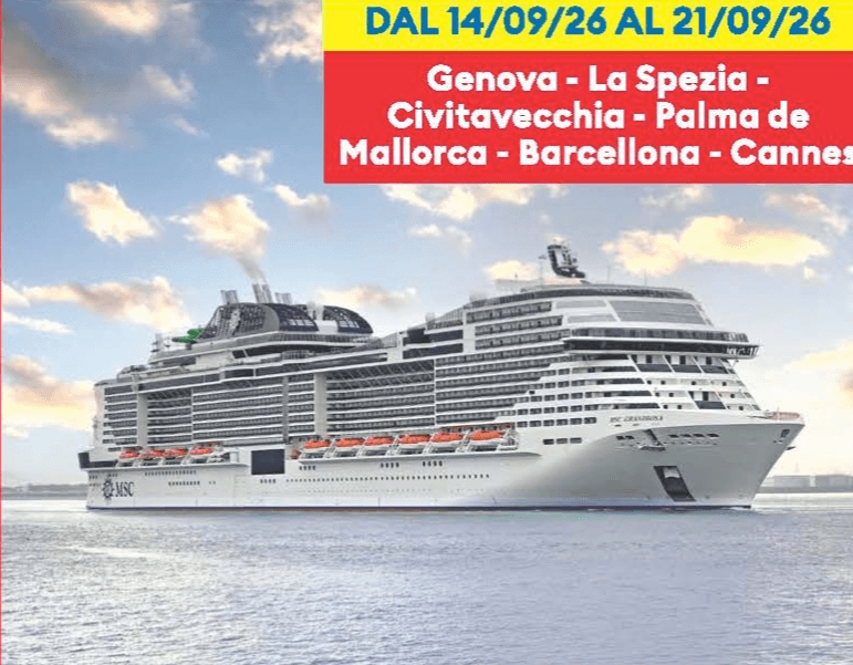 MSC Grandiosa 8 giorni / 7 notti in offerta da MD