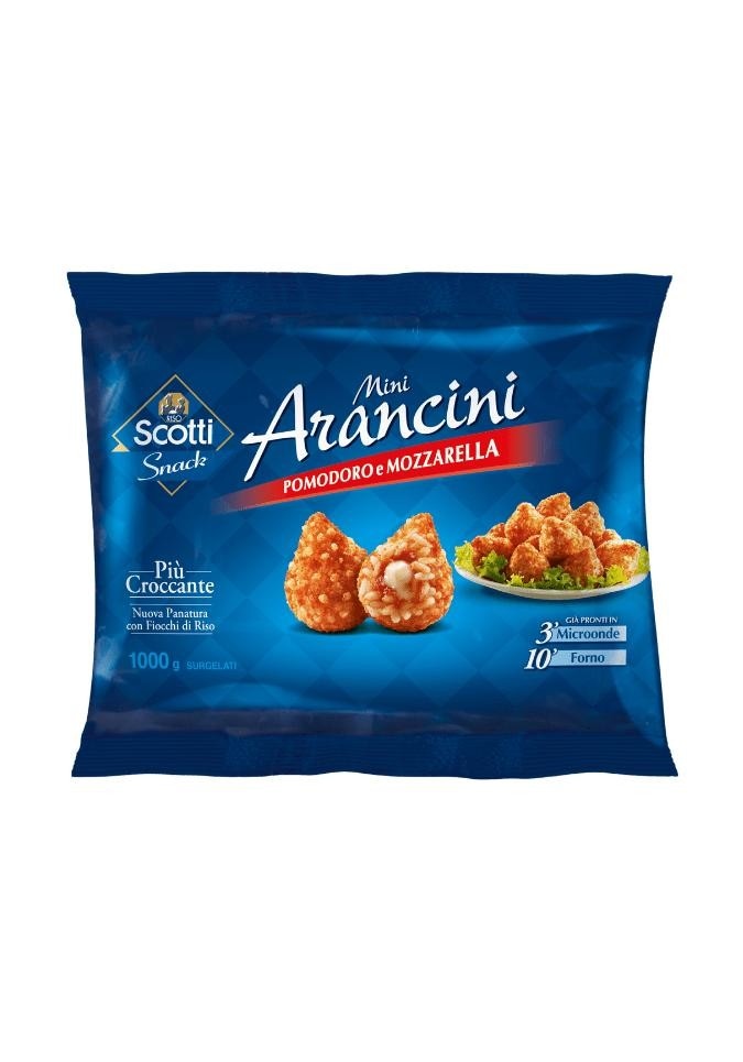 Mini Arancini Pomodoro e Mozzarella Surgelati Riso Scotti g 270 - Offerta nel negozio Bennet