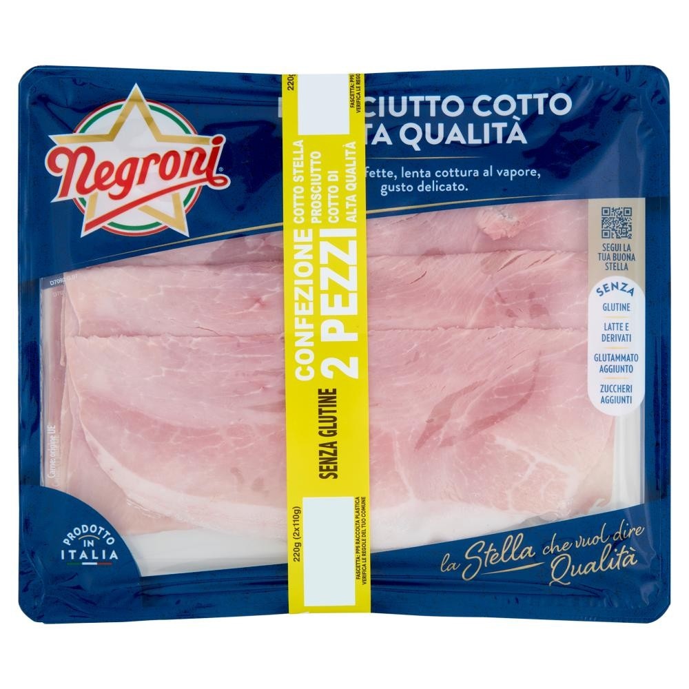 Prosciutto cotto Alta Qualità Negroni 110 g x2 in offerta da Iper La grande i
