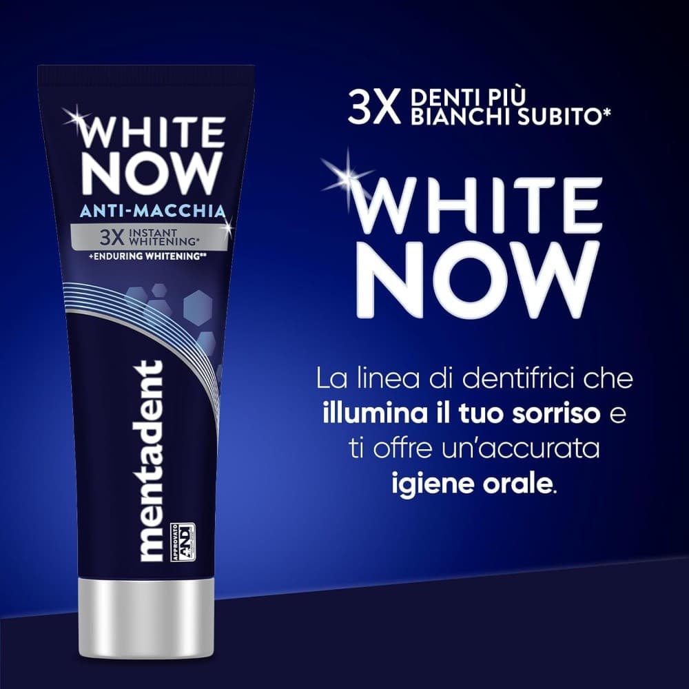 Mentadent dentifrici Professional e White Now – Acqua & Sapone