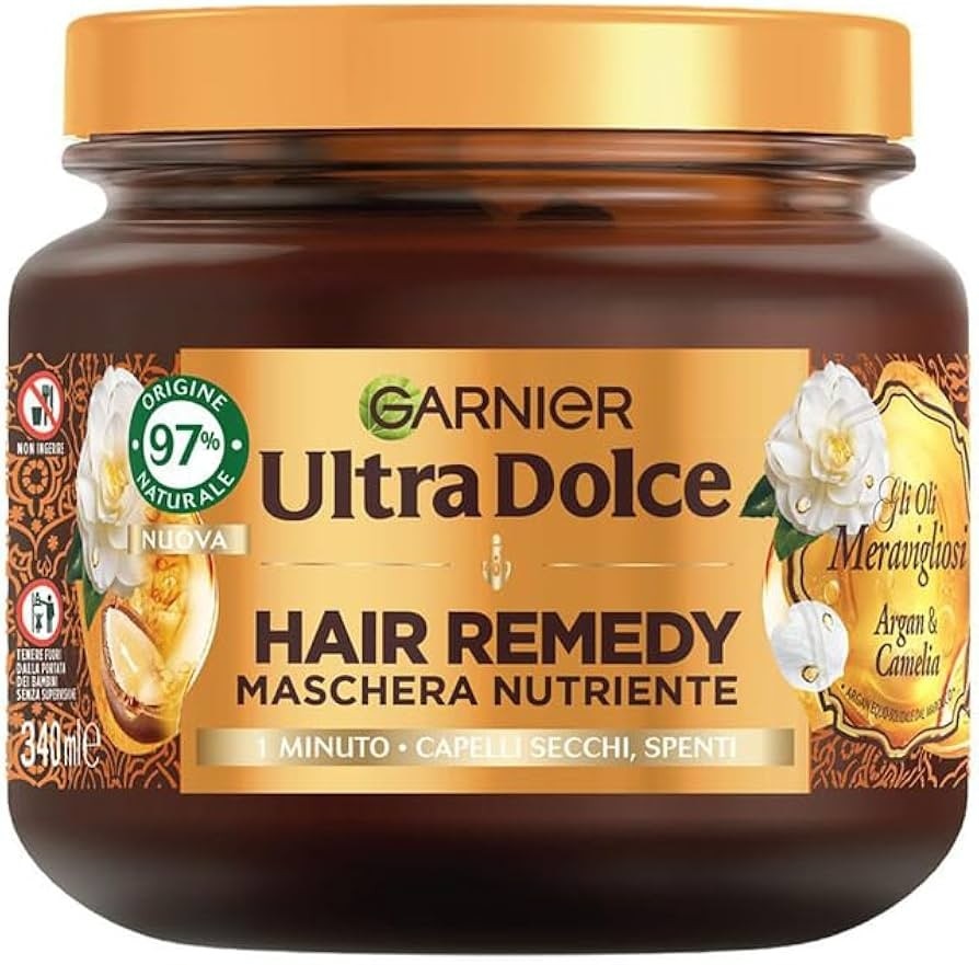 GARNIER Ultra Dolce maschera nutriente 340 ml in offerta da Dm