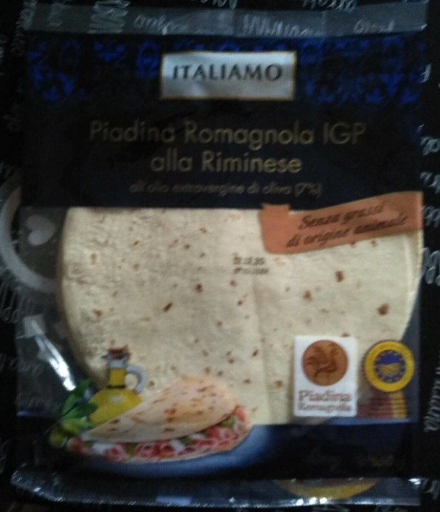Piadina Romagnola IGP alla Riminese 360 g confezione Italiamo in offerta da Lidl