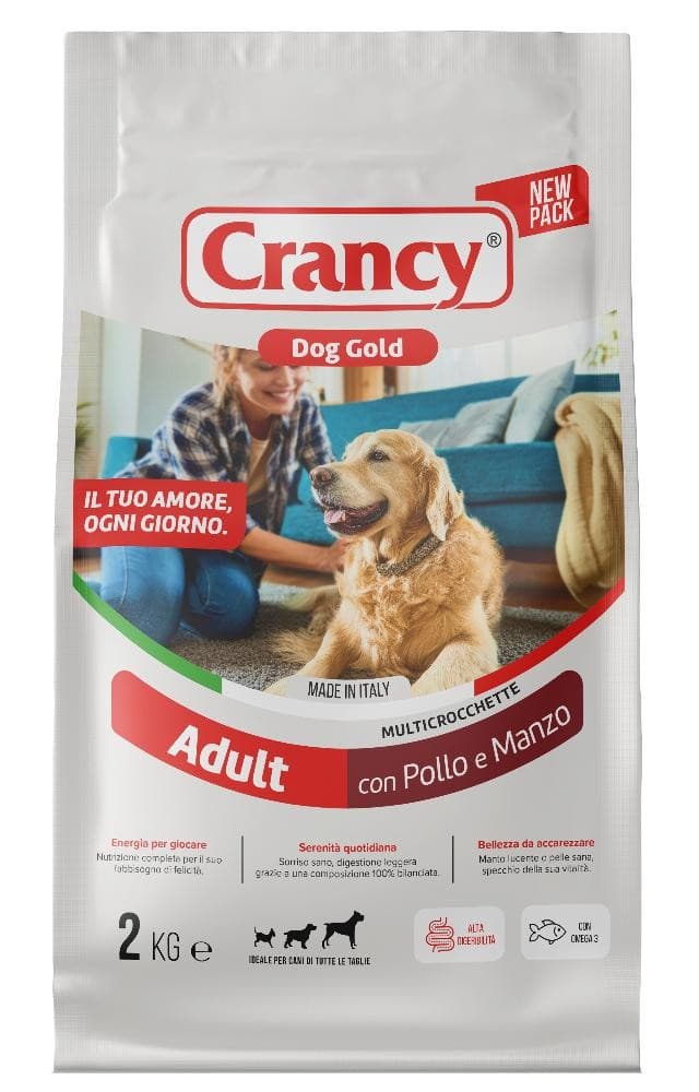 Crocchette per cane adulto Crancy Gold, 2 kg – Penny