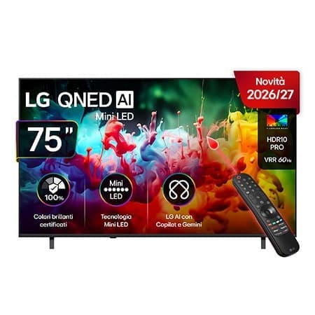 Smart TV 75QNED70B6A, 75" LG – MediaWorld