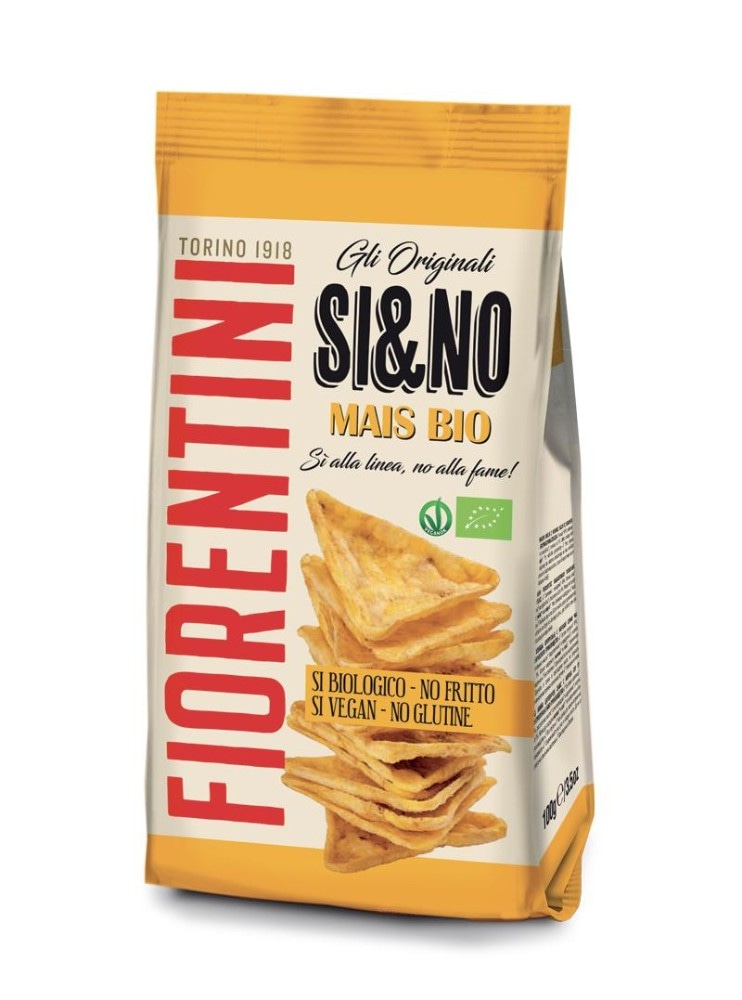 Fiorentini Si&No Triangolini di mais 100 g - Offerta nel negozio Dm