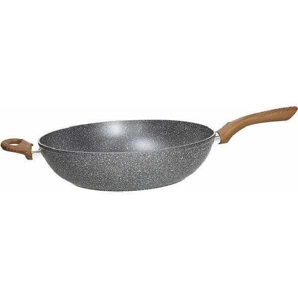 Wok manico e maniglia Stone&Wood style, 32 cm Tognana – Unieuro