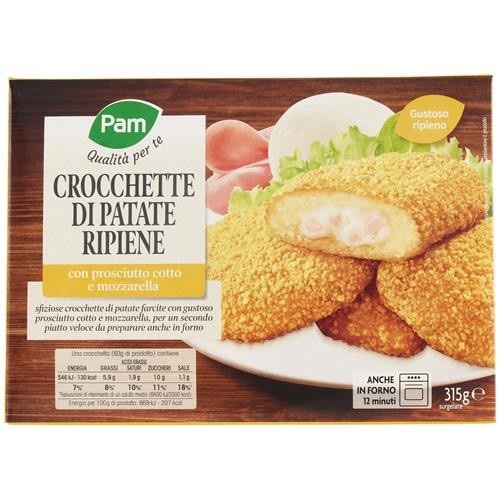 Supplì di riso e crocchette di patate ripiene Pam g 315 in offerta da Panorama
