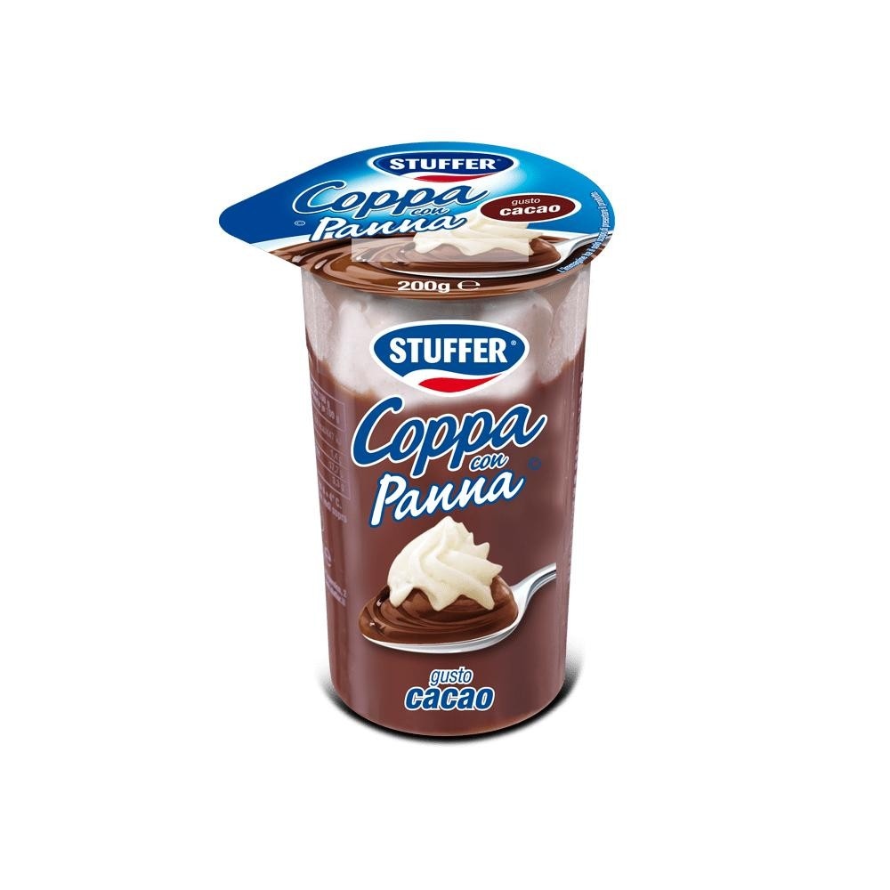Coppa al cacao con panna Stuffer 200 g in offerta da Bennet