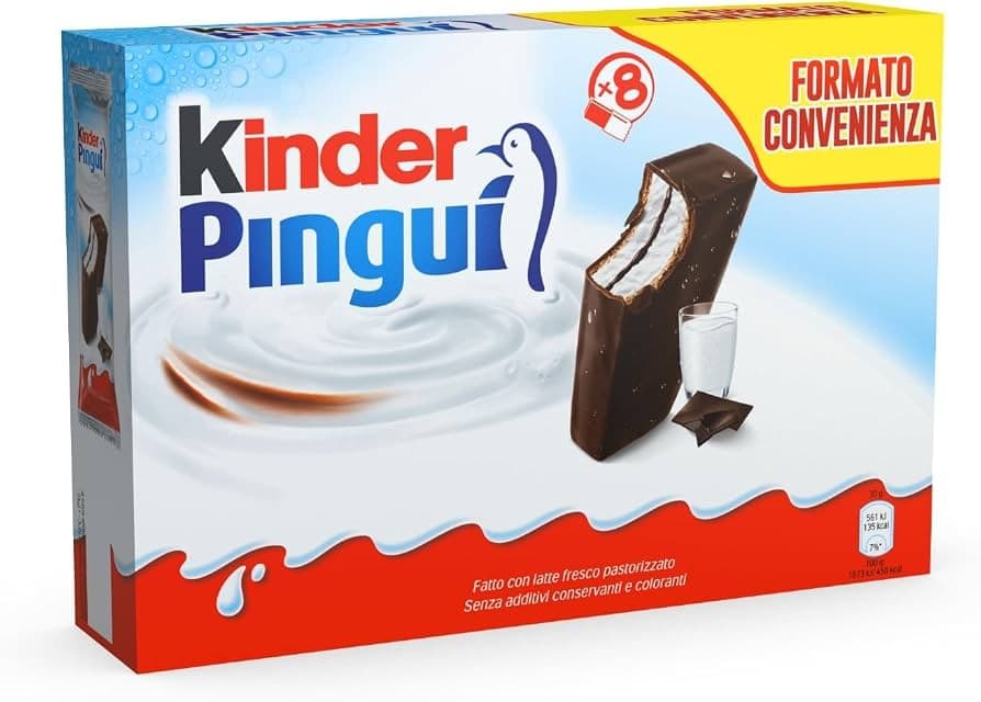 Merenda Pinguì Kinder, conf. da 8, 240 g – Bennet