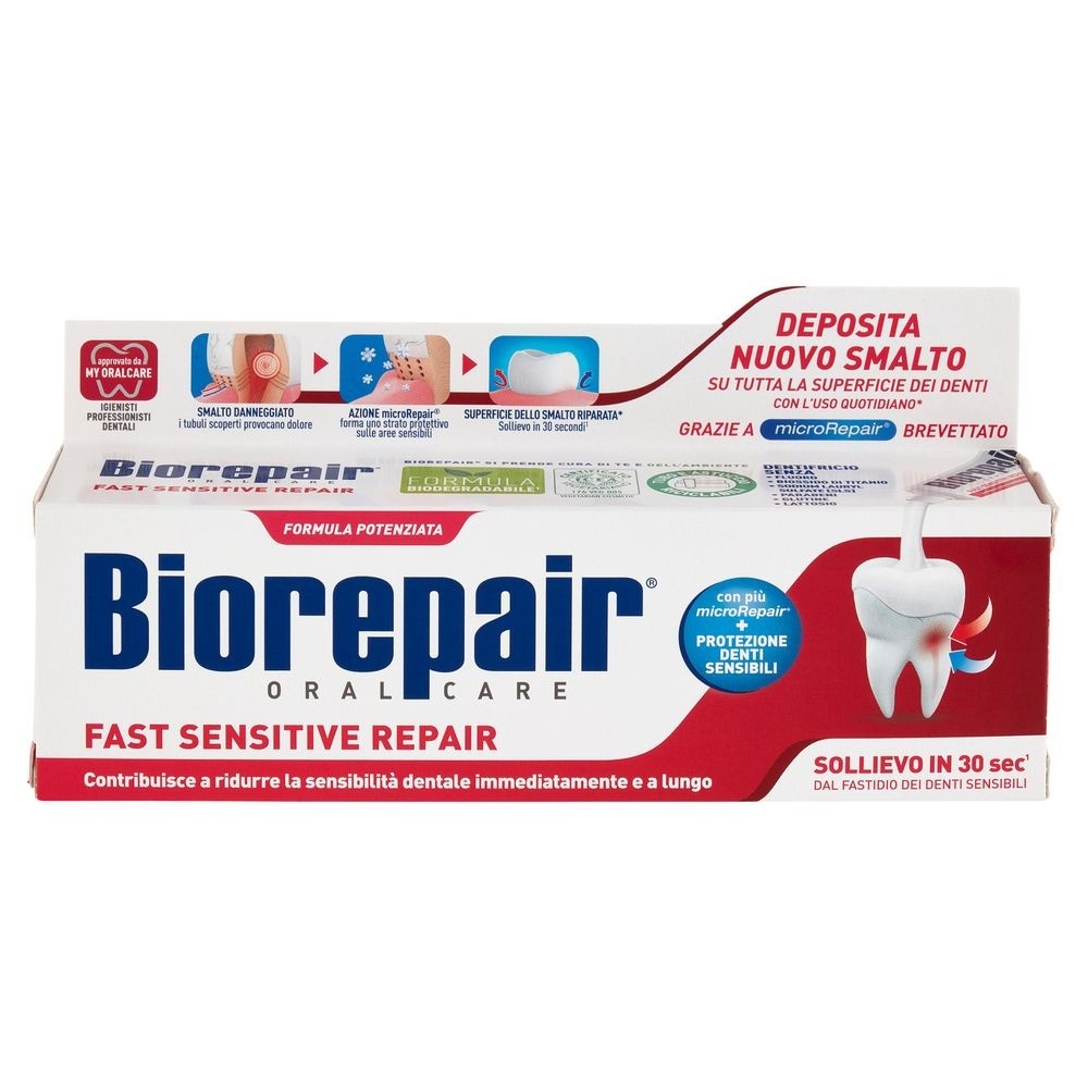 Biorepair Fast Sensitive Repair 75 ml in offerta da Acqua & Sapone