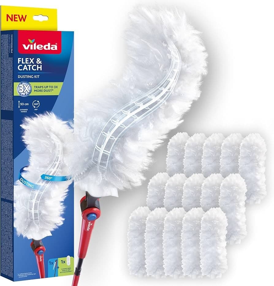 Catturapolvere Flex&Catch Manico Lungo + 1 ricambio o Ricambio Flex&Catch 5 pz Vileda – Iper La grande i