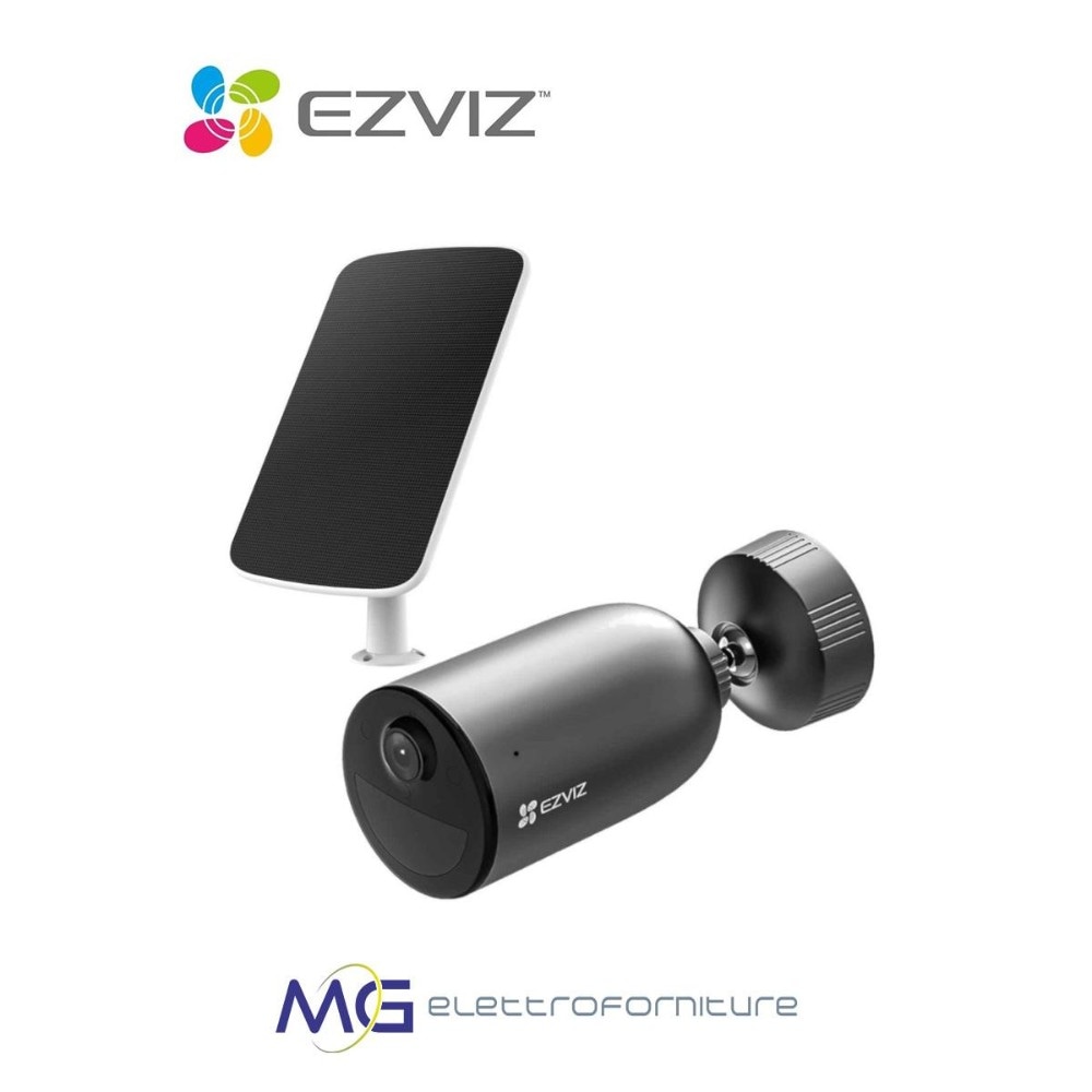 Ezviz Videocamera a batteria da esterno con pannello solare EB3 2K - Offerta nel negozio Comet