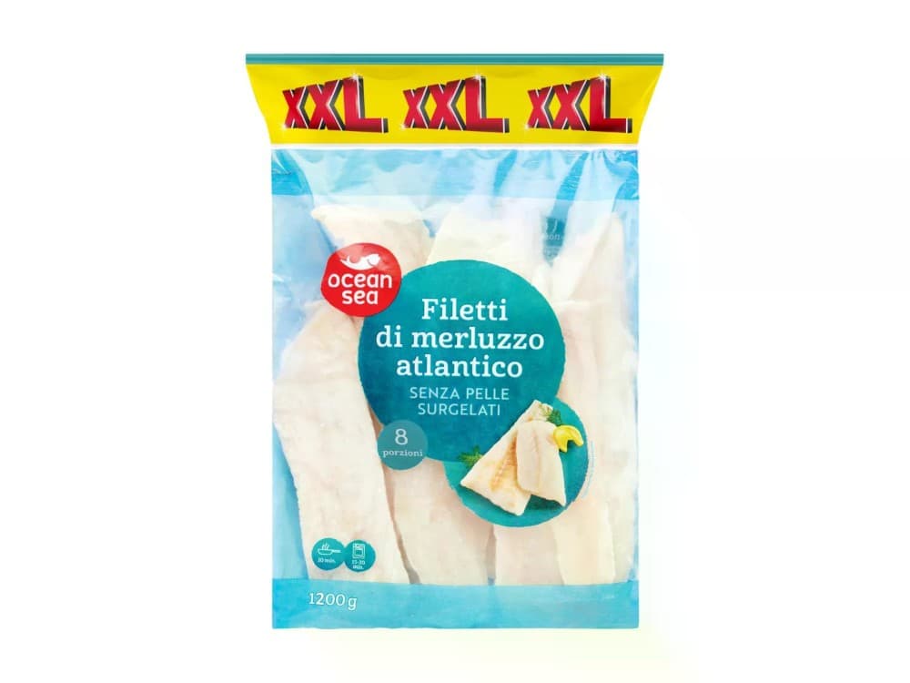OCEAN SEA Filetti di merluzzo atlantico XXL, 1200 g – Lidl