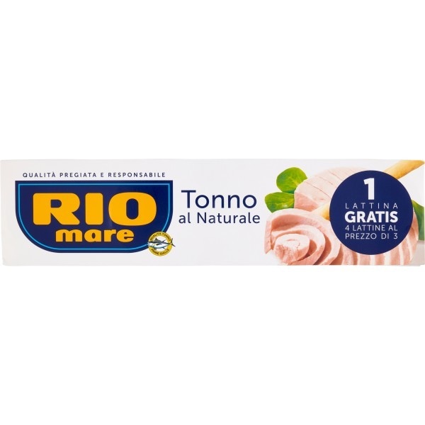 Rio Mare tonno al naturale 4x 80 g confezione in offerta da Lidl