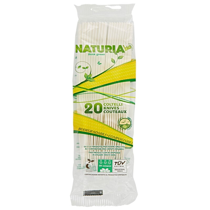 Posate biodegradabili e compostabili 15 Naturia - Offerta nel negozio MD