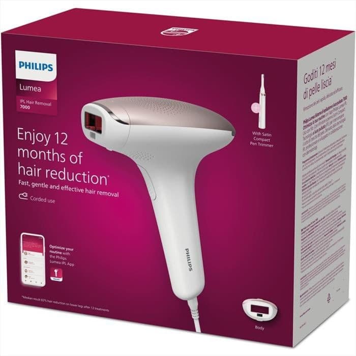 Philips epilatore a luce pulsata Lumea Serie 7000 BRI920/00 – Comet