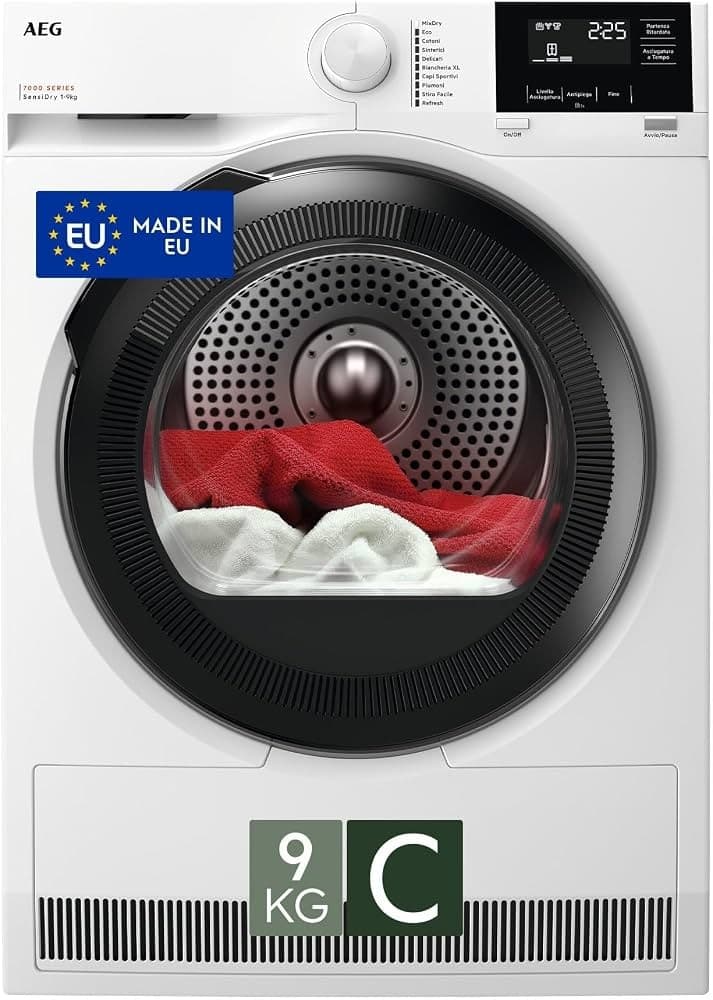 AEG Asciugatrice Serie 7000 SensiDry, 9 kg – Euronics