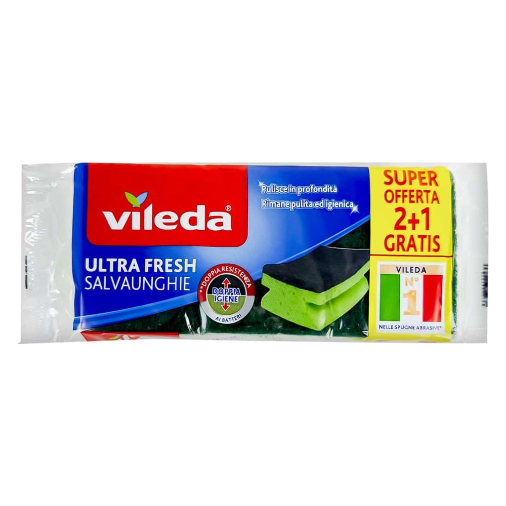 Spugne Ultra Fresh Vileda, 3 pezzi – Iper La grande i