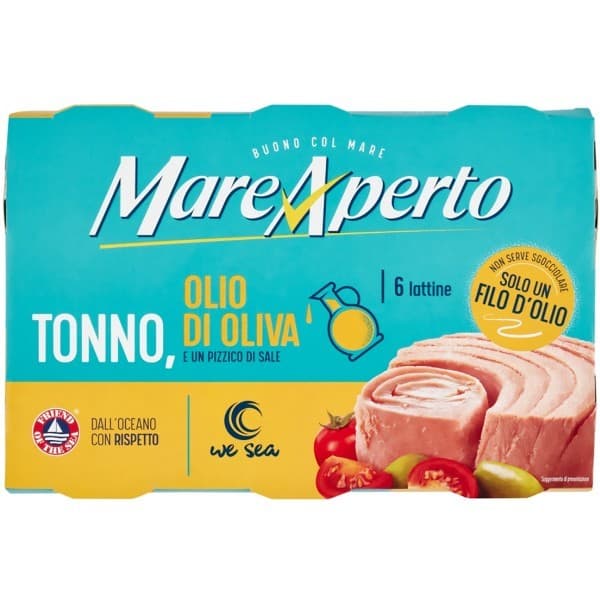 Mare Aperto tonno in olio di oliva, 60 g x12 – Iper La grande i