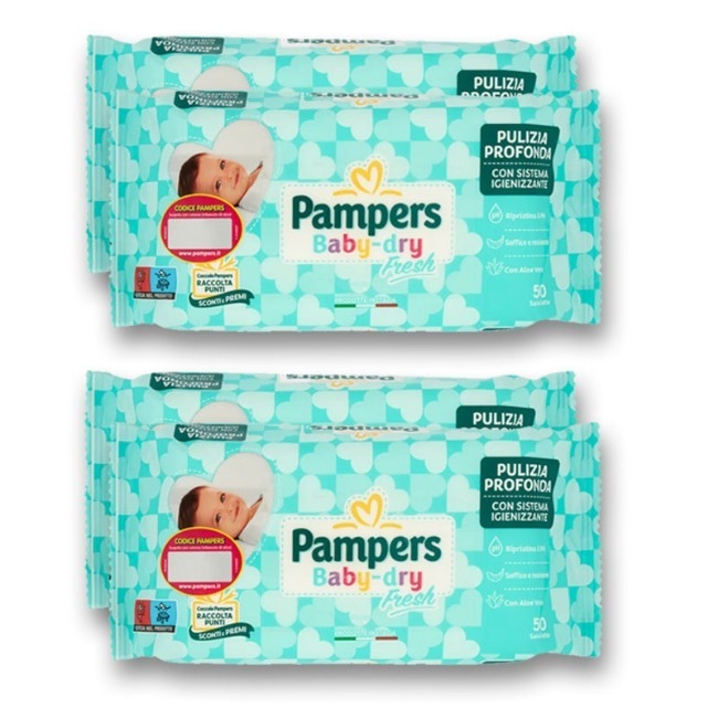 Salviettine Baby Fresh o Progressi Pampers 500 salviette in offerta da Carrefour