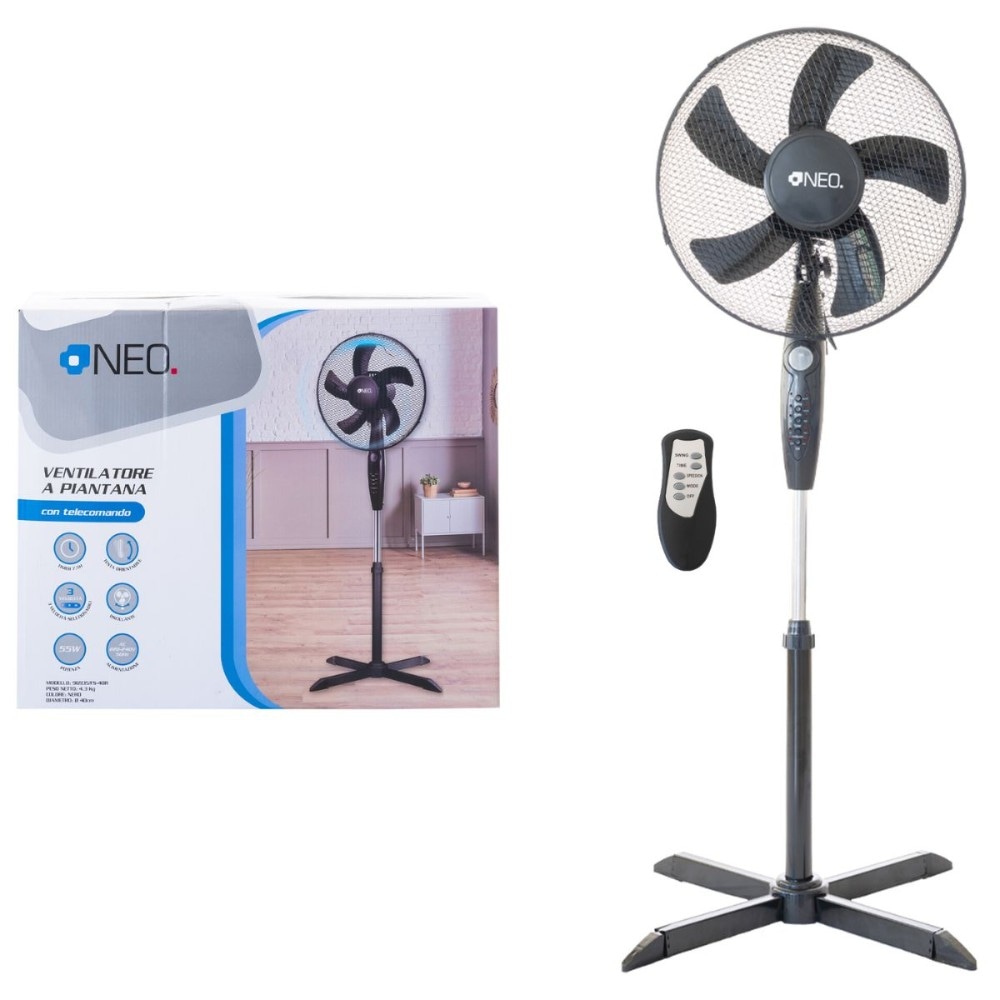 Ventilatore Piantana Digitale con Telecomando Oneo - Offerta nel negozio Risparmio Casa
