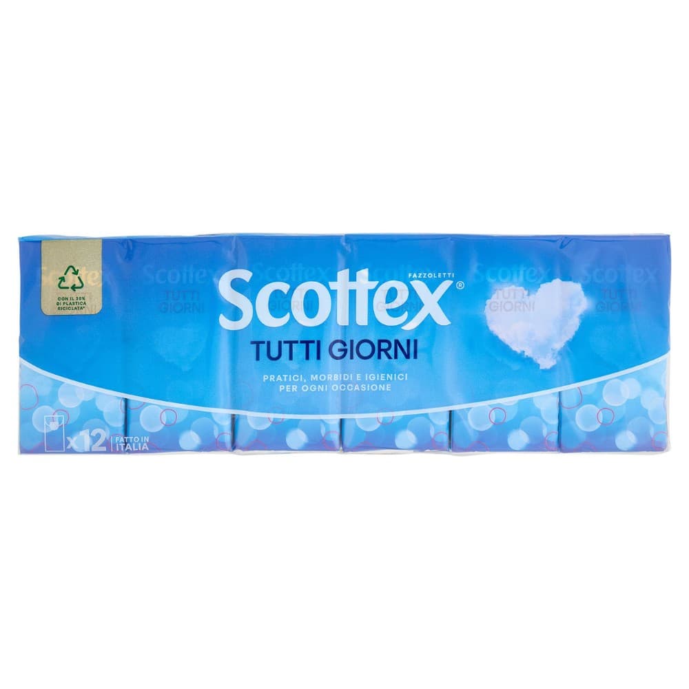 Scottex Tutti Giorni fazzoletti, 12 pezzi – Dm