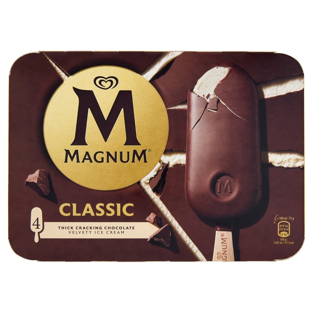 Stecco gelato classico Magnum conf. da 4, g 294 in offerta da Bennet