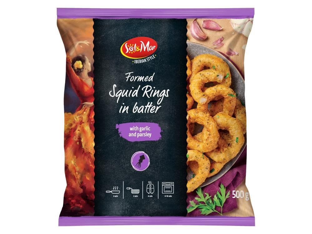 Anelli di totano in pastella, 500 g confezione Sol&Mar – Lidl